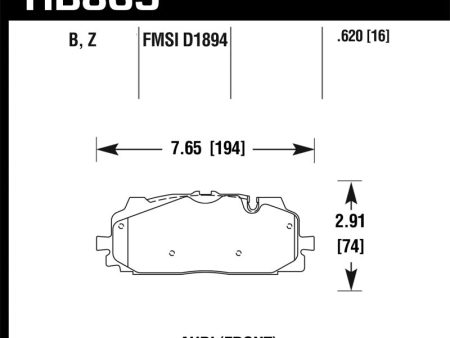 Hawk 18-19 Audi S5 HPS 5.0 Front Brake Pads For Cheap