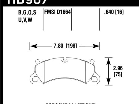 Hawk 12-16 Porsche 911 Carrera S HP+ Front Brake Pads Online