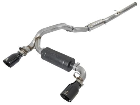 aFe Takeda 3in 304 SS Cat-Back Exhaust System w  Black Tips 16-18 Ford Focus RS I4-2.3L (t) Fashion