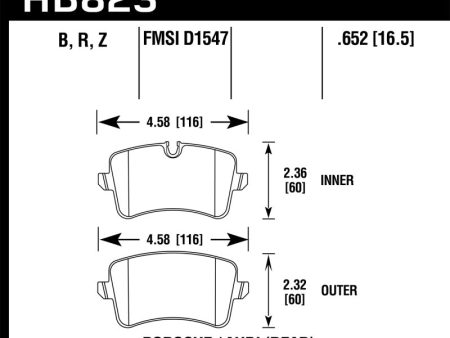 Hawk 11-18 Audi A8 Quattro HPS 5.0 Rear Brake Pads Online Hot Sale