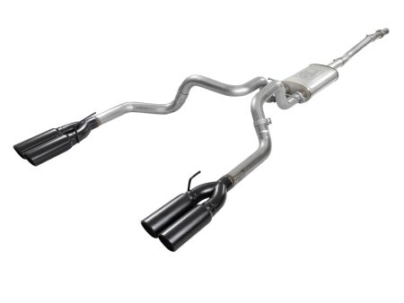 aFe Vulcan Series 3in 304 SS Exhaust Cat-Back w  Black Tips 2019 GM Silverado Sierra 1500 V8-5.3L Sale