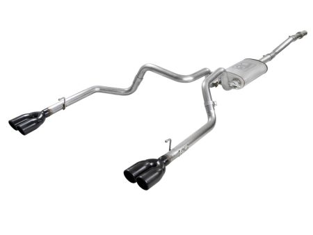 aFe Vulcan Series 3in-2-1 2in 304 SS Cat-Back 2019 GM Silverado   Sierra 1500 V8-5.3L w  Black Tips Supply