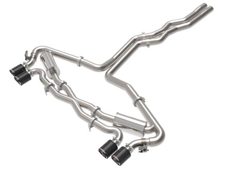 aFe 20-22 Audi RS6 Avant V8 4L (tt) MACH Force-Xp 3in to 2.5in 304 SS Cat-Back Exhaust w  Carbon Tip Sale