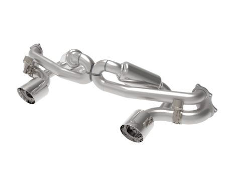 aFe MACHForce XP 2.25in-2.5in 304SS Exhaust Cat-Back 20-22 Porsche Cayman GT4 (718) - Polished Tips Fashion