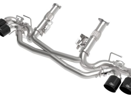 AFe MACH Force-Xp 304 Stainless Steel Cat-Back Exhaust Black 2020 Chevrolet Corvette C8 on Sale