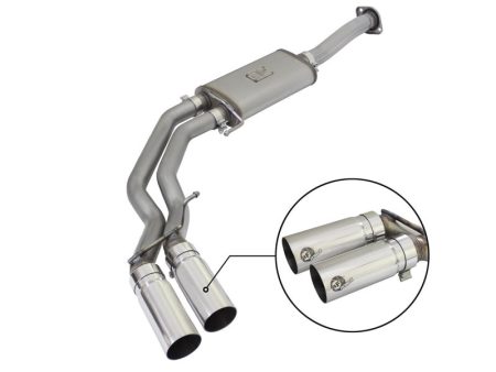 aFe Rebel Exhausts 3in SS Cat-Back 15-16 Ford F-150 EcoBoost V6 2.7 3.5L V8 5.0L w  Polished Tips For Sale