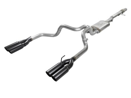 aFe Vulcan Series 4-3in 304SS Exhaust Cat-Back w  Blk Tips 2019 GM Silverado Sierra 1500 V8-6.2L Online Sale