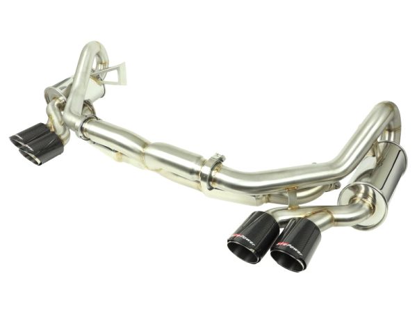 aFe MACHForce XP 12-16 Porsche 911 Carrera H6-3.8L SS-304 Cat-Back Exhaust w Carbon Fiber Tips Sale