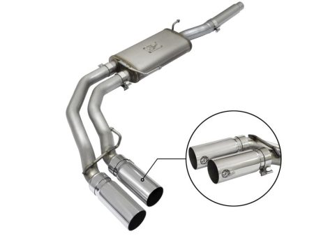 aFe Rebel Exhausts Cat-Back SS Ford F-150 04-08 V8 4.6 5.4L w  Polished Tips Online now