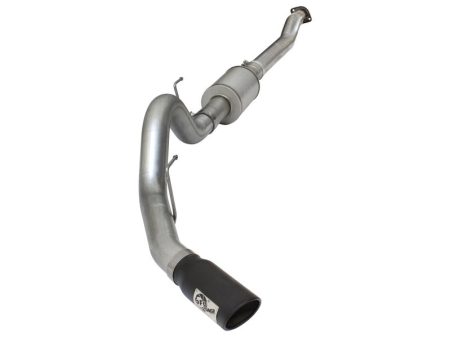 aFe Atlas Exhausts 4in Cat-Back Aluminized Steel Exhaust Sys 2015 Ford F-150 V6 3.5L (tt) Black Tip Hot on Sale