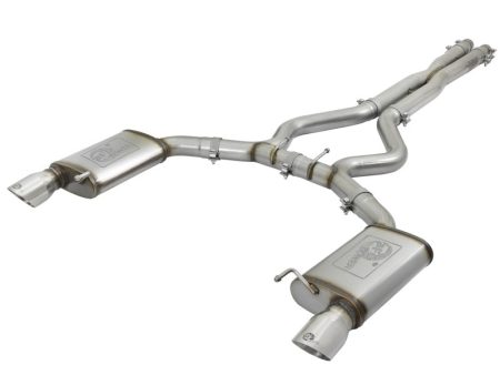 aFe MACHForce XP 3in 304 SS Cat-Back Exhausts w  Polished Tips 15-17 Ford Mustang GT V8-5.0L V6-3.7L Fashion