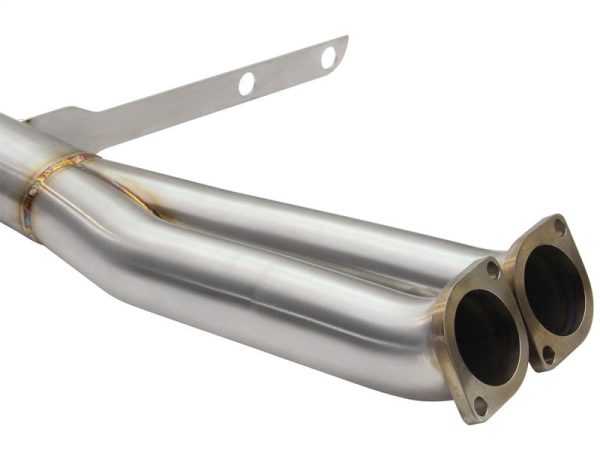 aFe MACHForce XP SS-304 Black Tip 3.0in-2.5in Dia Cat Back Exhaust 11-13 BMW 335i (E90 E92) 3.0L For Cheap