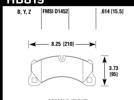 Hawk 11-13 Porsche Cayenne HPS 5.0 Front Brake Pads Supply