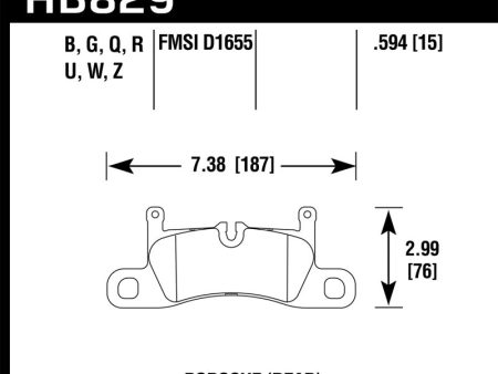 Hawk 12-17 Porsche 911 Performance Ceramic Street Rear Brake Pads Cheap