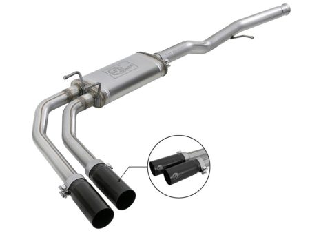 aFe Rebel Series 3in to 2.5in 409 SS Cat-Back Exhaust w  Black Tips 09-18 GM Silverado Sierra 5.4L Online Sale