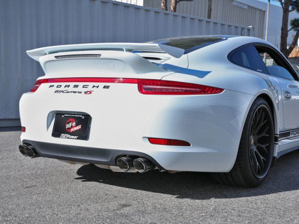 aFe MACHForce XP 12-16 Porsche 911 Carrera H6-3.8L SS-304 Cat-Back Exhaust w Carbon Fiber Tips Sale