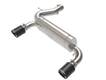 aFe Vulcan 3in 304 SS Axle-Back Exhaust 2021 Ford Bronco L4-2.3L (t) V6-2.7L (tt) w  Carbon Tips Sale