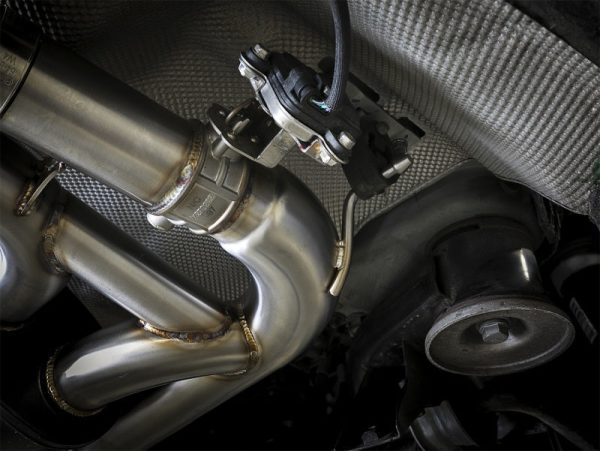 aFe MACH Force-Xp 3.5in. 304 SS C B Exhaust System 15-18 BMW X5 M (F85) V8-4.4L (tt) - Black Tip For Sale