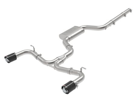 aFe MACH Force-Xp 3 IN to 2-1 2 IN Stainless Steel Cat-Back Exhaust Carbon Volkswagen GTI 15-17 For Cheap