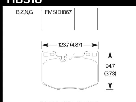 Hawk 2020 Toyota Supra   19-20 BMW Z4 PC Street Front Brake Pads Online now