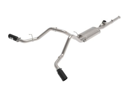 aFe Gemini XV 3in 304 SS Cat-Back Exhaust 09-18 GM Trucks V6-4.3 V8-4.8 5.3L w  Black Tips Discount