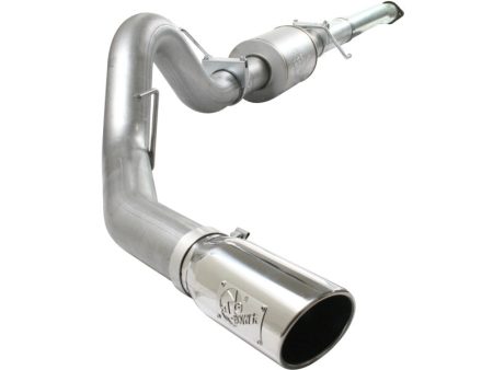 aFe Atlas Exhaust 4in Aluminized Cat-Back w  304 SS Polished Tip 11-13 Ford F-150 EcoBoost V6 3.5L Hot on Sale