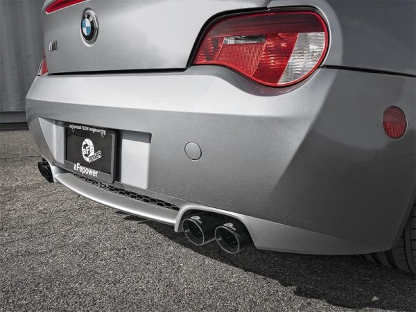 aFe MACH Force-Xp 2-1 2in 304 SS Cat-Back Exhaust w  Black Tips 05-08 BMW Z4 M Coupe (E86) L6 3.2L Online