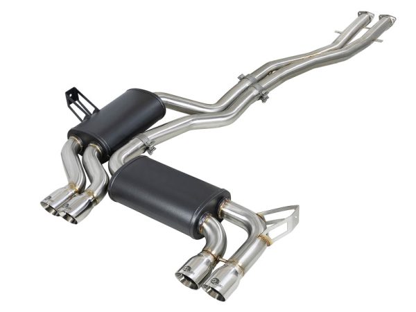 aFe MACH Force-Xp 2.5in 304 SS Cat-Back Exhaust w  Polished Tips 01-06 BMW M3 Online Hot Sale