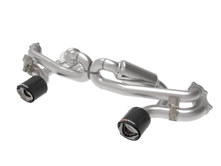 aFe MACHForce XP 2.25in-2.5in 304SS Exhaust Cat-Back 20-22 Porsche Cayman GT4 (718) - Carbon Tips on Sale