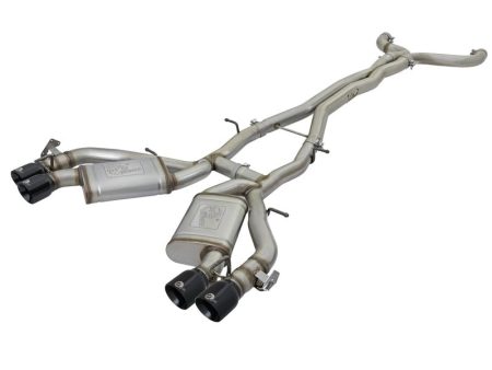 aFe MACHForce XP 3in 304 SS Cat-Back Dual Exhaust w  Black Tips 16-17 Chevy Camaro SS V8-6.2L Online