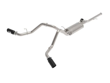 aFe Gemini XV 3in 304 SS Cat-Back Exhaust w  Cutout 14-19 GM Trucks 4.3L 5.3L w  Black Tips Cheap