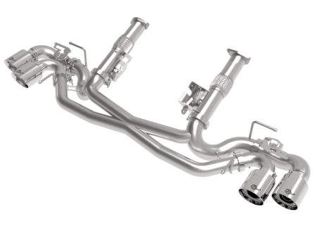 AFe MACH Force-Xp 304 Stainless Steel Cat-Back Exhaust Polished 2020 Chevrolet Corvette C8 Online now