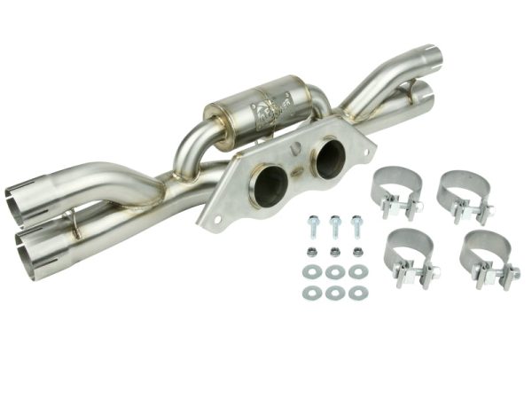 aFe Power MACHForce XP 304 Stainless Secondary Muffler Delete Pipe 14-19 Porsche 911 GT3 3.8L 4.0L Hot on Sale