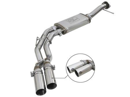 aFe Rebel Series 3in. to 2.5in. 409 SS C B Exhaust 11-14 Ford F-150 V6-3.5L (tt) - Polished Tip For Cheap