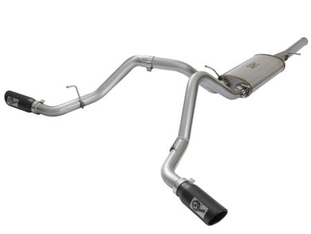 aFe MACH Force-Xp 3in CB SS Dual Exhaust w Black Tips 09-16 GM Silverado Sierra 4.3L 4.8L 5.3L Fashion