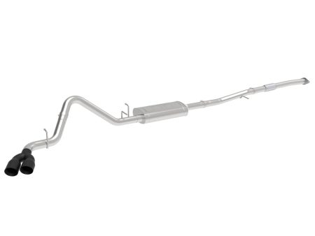 aFe Vulcan Series 3in 304SS Exhaust Cat-Back w Blk Tip 2019 GM Silverado Sierra 1500 L4-2.7L (t) Online Sale