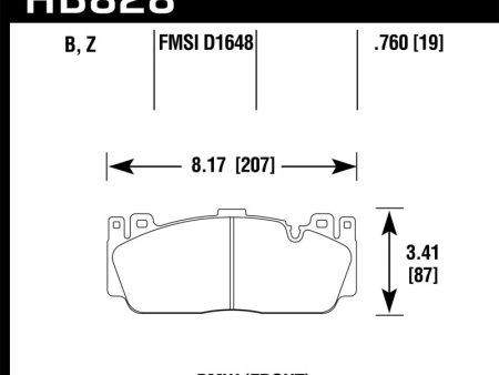 Hawk 12-17 BMW M6   14-17 BMW M6 Gran Coupe   13-16 BMW M5 HPS 5.0 Front Brake Pads Cheap