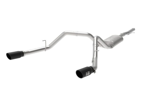 aFe Apollo GT Series 3 IN 409 SS Cat-Back Exhaust System w  Black Tip GM Sierra 1500 09-18 Online Hot Sale