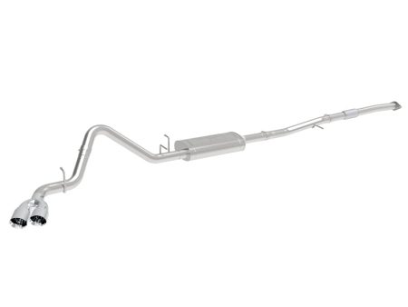 aFe Vulcan Series 3in 304SS Exhaust Cat-Back w  Pol Tips 2019 GM Silverado   Sierra 1500 L4-2.7L (t) Online Sale