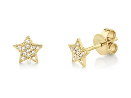 0.07 CT. DIAMOND PAVE MINI STAR STUD EARRING SC55001267 For Sale